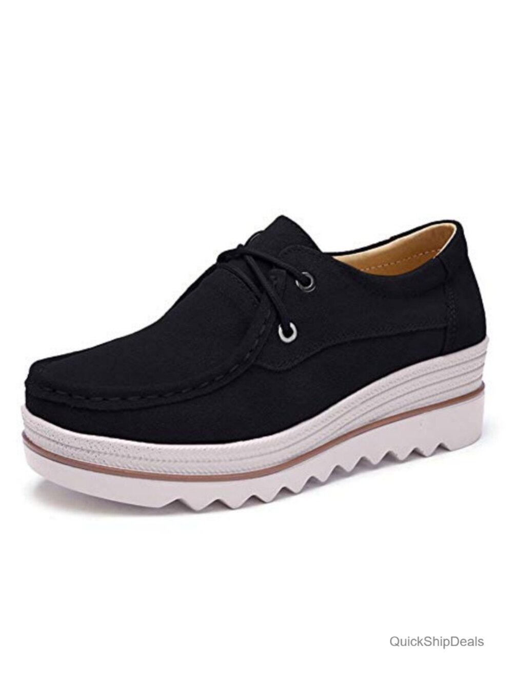 Women's Slip On Loafers Comfortable Thick Soft Platform Shoes Business Casual